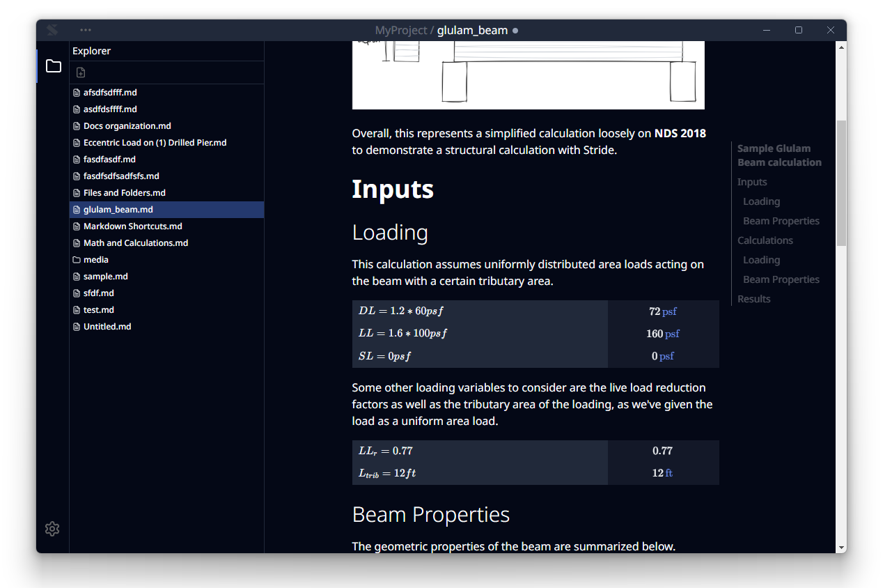 Stride editor ui