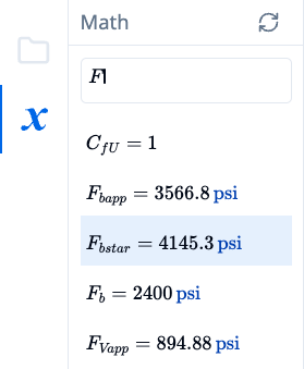 Math pane